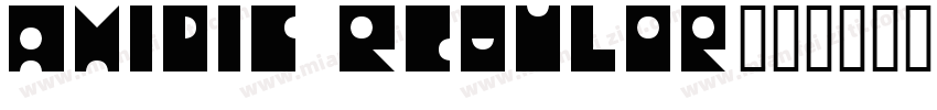 Amidic Regulor字体转换